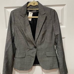 Grey fitted blazer Express new With Tags